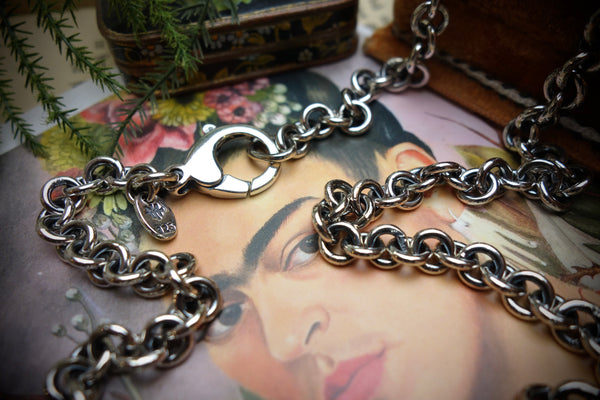 Silver Chain „OLD STYLE“, Length 61cm