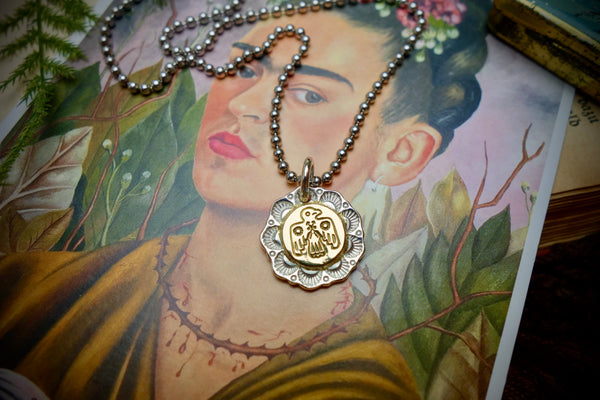 Silver Pendant „GOLDEN THUNDERBIRD“