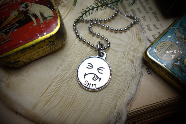 Silver Pendant „SH*T“