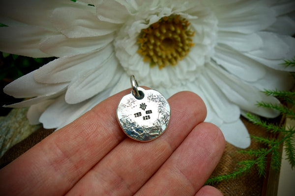 Silver Pendant „GOLD CAB“