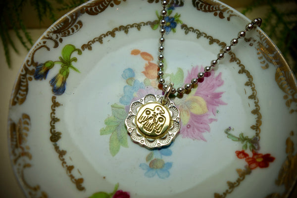 Silver Pendant „GOLDEN THUNDERBIRD“