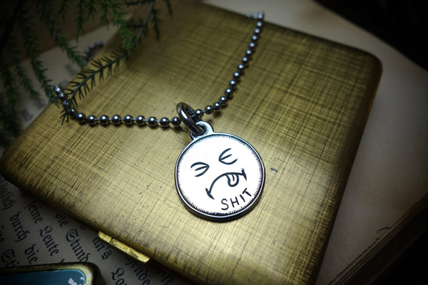 Silver Pendant „SH*T“