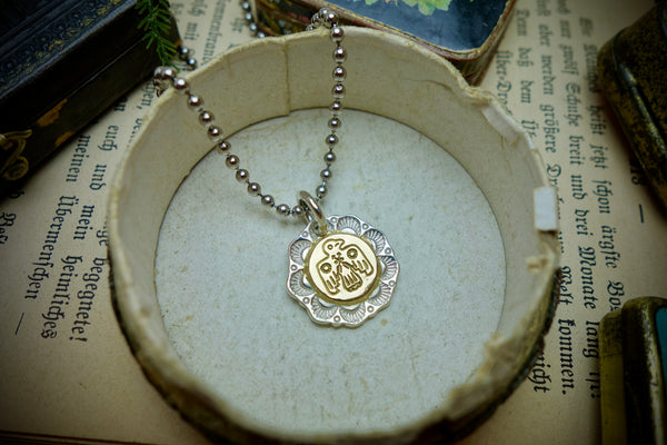 Silver Pendant „GOLDEN THUNDERBIRD“