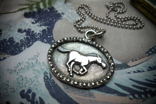 Silver Pendant „UNTAMED HORSE“