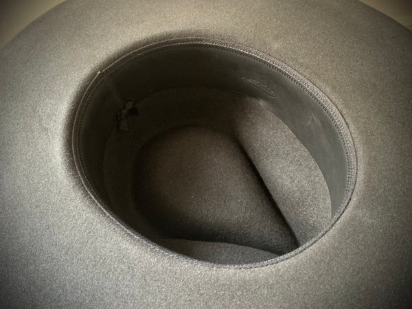 Hat „MAVERICK“, Dark Grey, Yellow Hat Band, Western Weight, Size 60cm