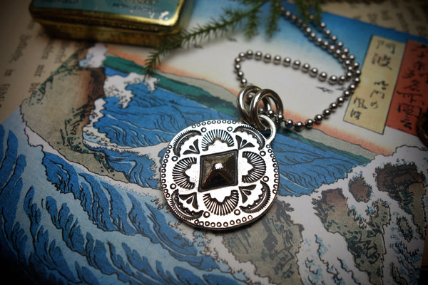 Silver Pendant „DIAMOND CONCHO“