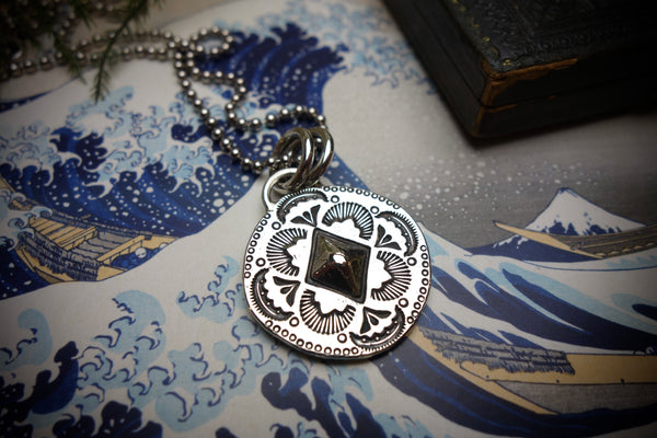 Silver Pendant „DIAMOND CONCHO“