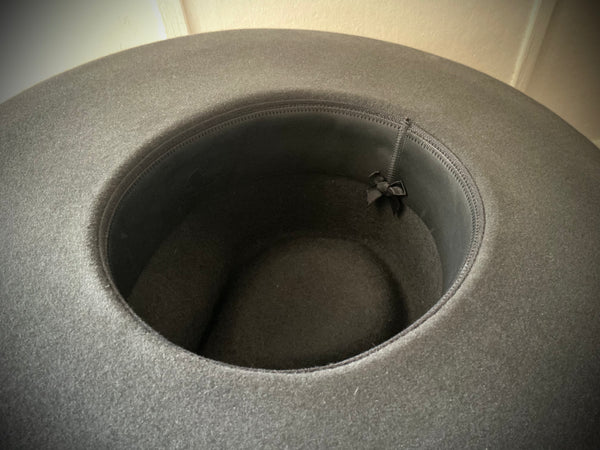 Hat „MAVERICK“, Dark Grey, Yellow Hat Band, Western Weight, Size 60cm