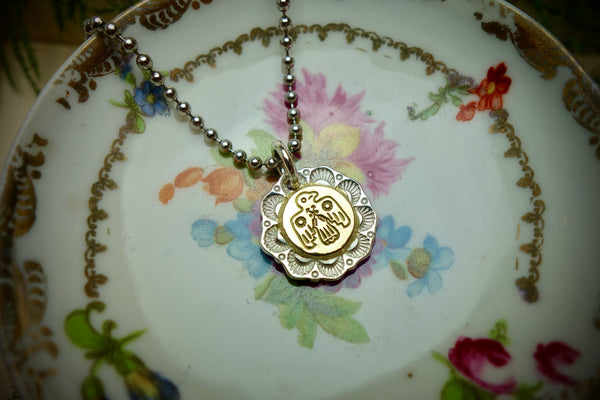 Silver Pendant „GOLDEN THUNDERBIRD“