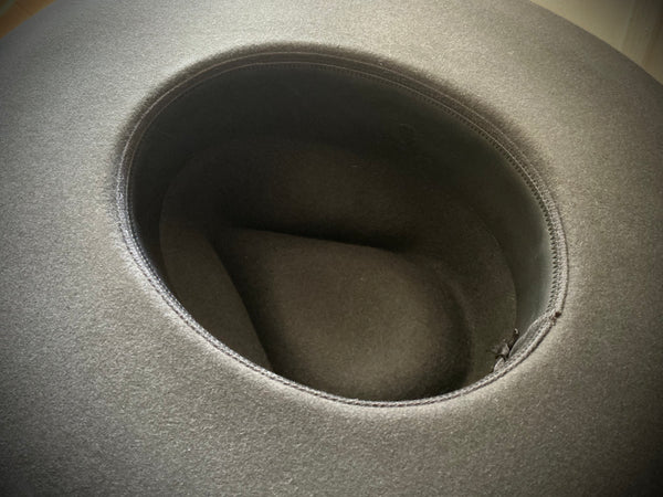 Hat „MAVERICK“, Dark Grey, Yellow Hat Band, Western Weight, Size 60cm