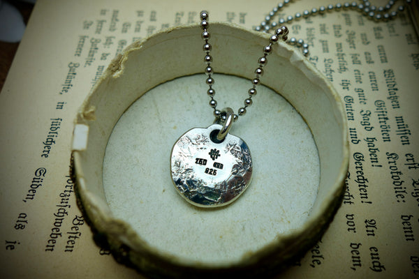 Silver Pendant „GOLD CAB“