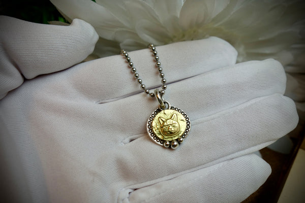 Silver Pendant „GRUMPY KITTY“