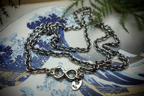 Silver Chain „ANCHOR“, Length 63cm