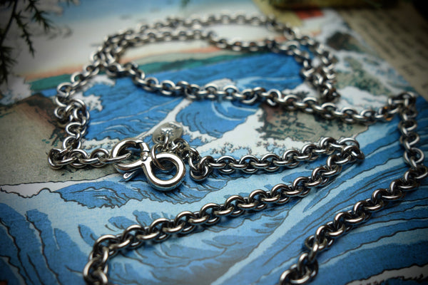Silver Chain „ANCHOR“, Length 63cm