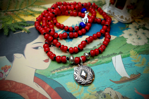 Necklace „TRADING POST No.2“, Length 77cm
