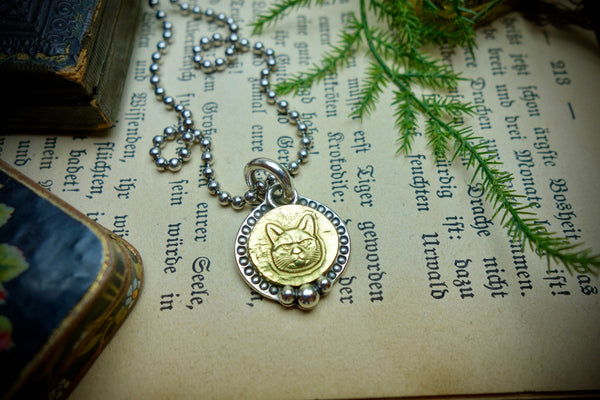 Silver Pendant „GRUMPY KITTY“