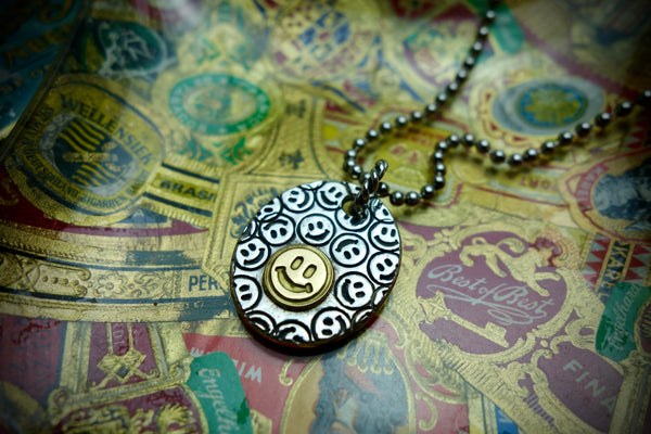 Silver Pendant „KEEP SMILING“