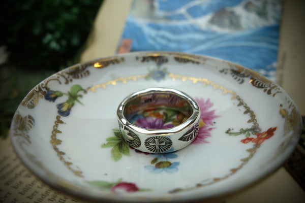 Silver Ring „SOUTHWEST HERITAGE“, U.S. Size 13