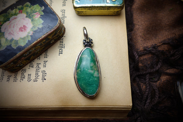 Silver Pendant „SONORAN GOLD TURQUOISE“