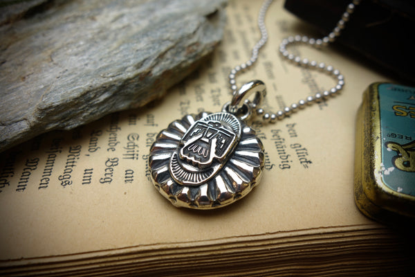 Silver Pendant „HEAVY THUNDERBIRD MEDAL“