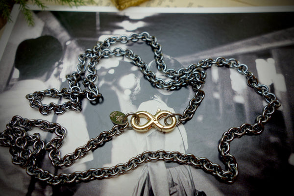Silver Chain „ANCHOR“, Length 59,5cm