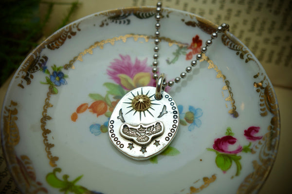 Silver Pendant „EAGLE AND THE SUN“