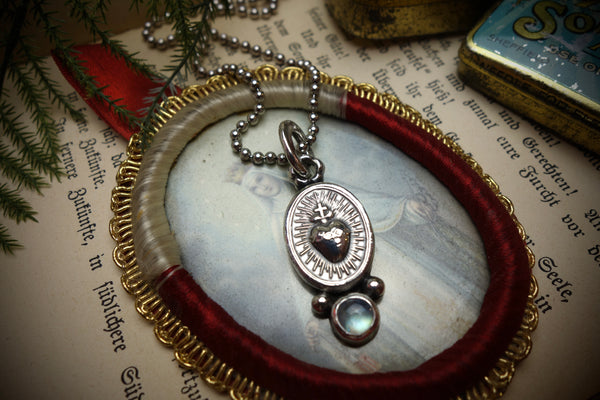 Silver Pendant „SACRED HEART“