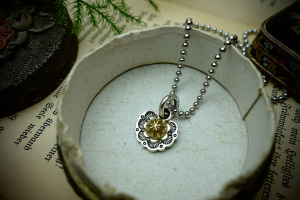 Silver Pendant „GOLDEN CONCHO“