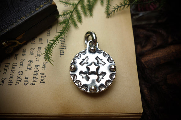 Silver Pendant „HEAVY THUNDERBIRD MEDAL“