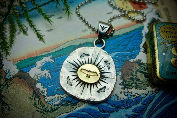 Silver Pendant „GOLDEN EAGLE“