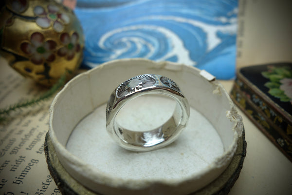 Silver Ring „SOUTHWEST HERITAGE“, U.S. Size 13