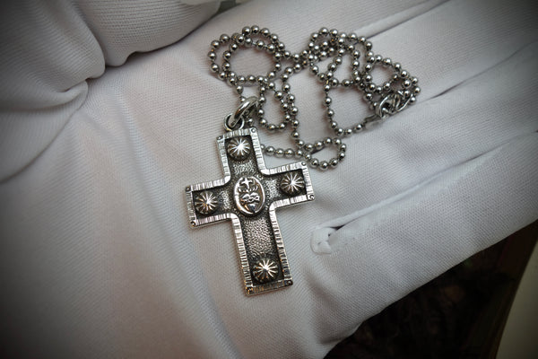 Silver Pendant „SACRED HEART CROSS“