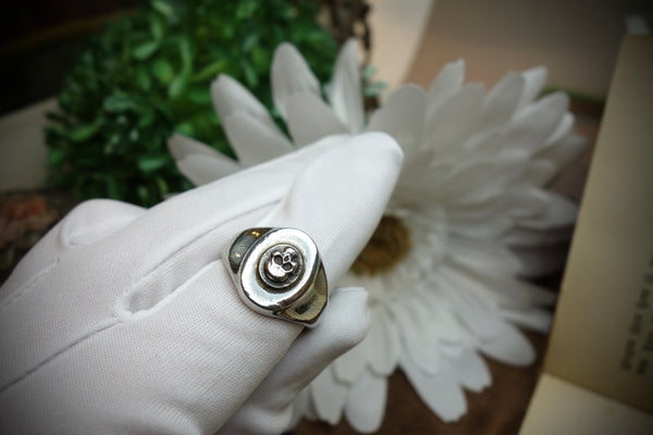 Signet Ring „MEMENTO MORI“, U.S. Size 11 3/4