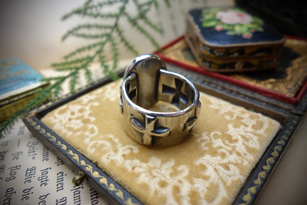 Silver Ring „CONCHO“, U.S. Size 10