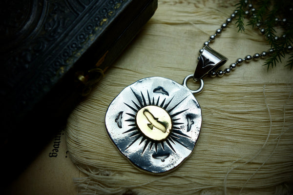 Silver Pendant „GOLDEN EAGLE“