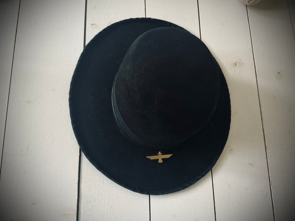 Hat „WILD PRAIRIE“, Black Felt Hat, Size 59cm