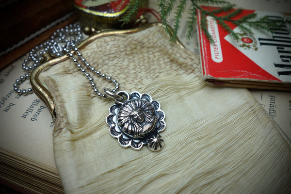 Silver Pendant „CHIEF OF THE PLAINS“