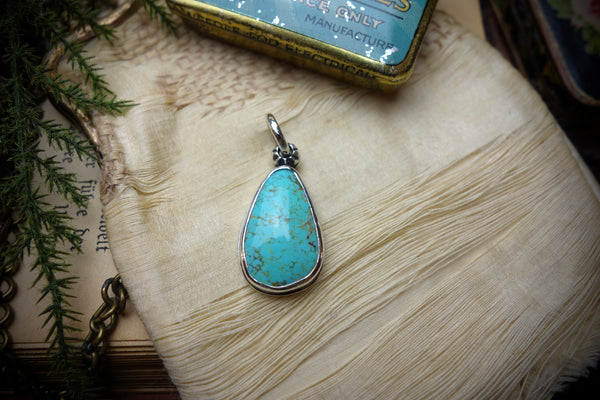 Silver Pendant „TURQUOISE DROP“