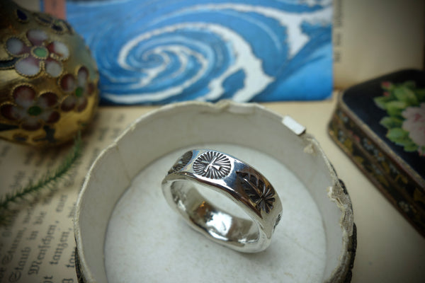 Silver Ring „SOUTHWEST HERITAGE“, U.S. Size 13