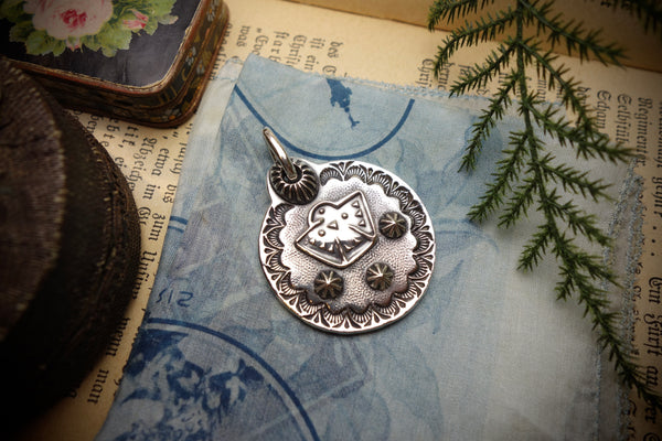 Silver Pendant „OLD THUNDERBIRD MEDAL“