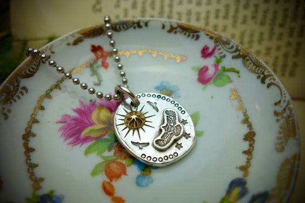 Silver Pendant „EAGLE AND THE SUN“