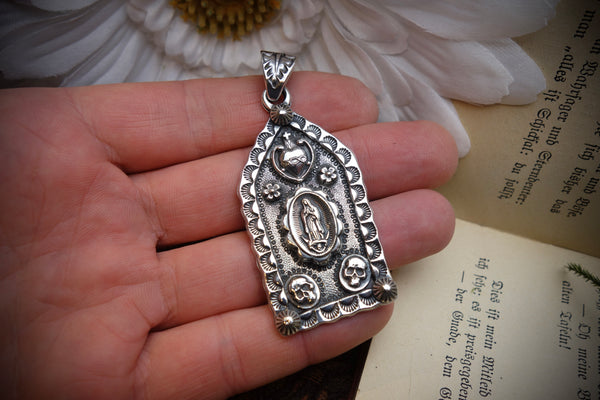 Silver Pendant „OUR LADY OF GUADALUPE“