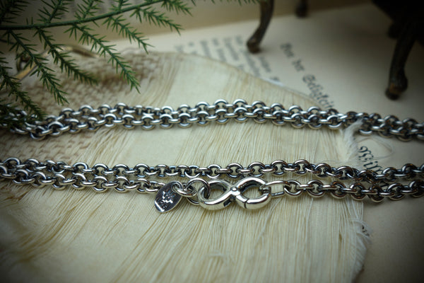 Silver Chain „ANCHOR“, Length 59,5cm