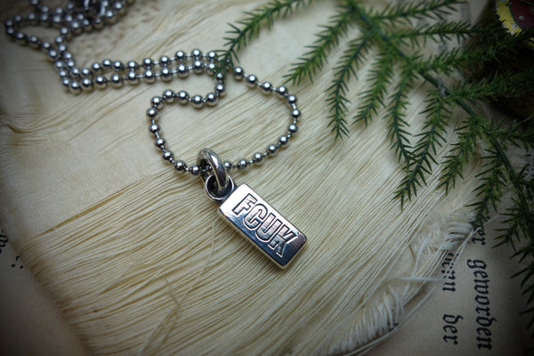 Silver Pendant „FCUK“