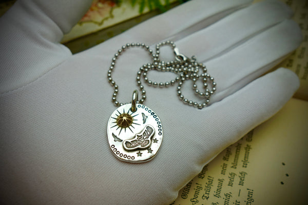 Silver Pendant „EAGLE AND THE SUN“