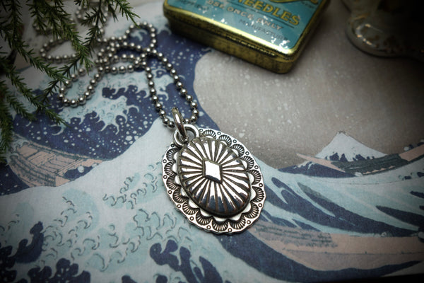 Silver Pendant „CONCHO OVAL“