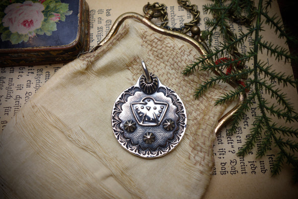 Silver Pendant „OLD THUNDERBIRD MEDAL“