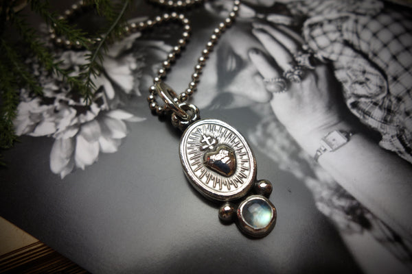 Silver Pendant „SACRED HEART“