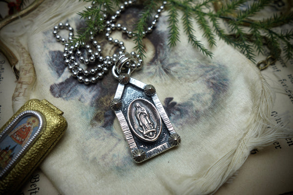 Silver Pendant „LADY OF GUADALUPE“