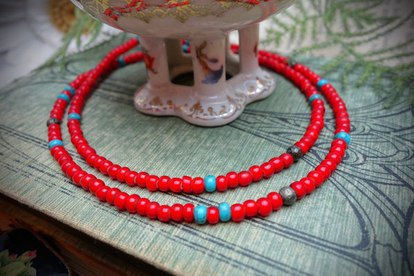 Necklace „TRADE BEADS“, Length 60,5cm